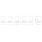 Z-Lite Thayer Vanity, 5-Light, 39 In.W x 5.75 In.L x 8.75 In.H, Brushed Nickel/Clear 742-5V-BN - alternate 4